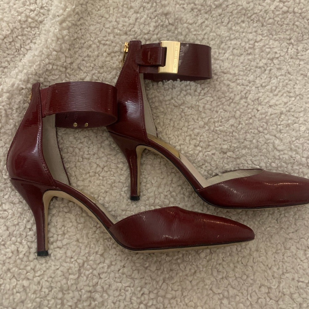 Michael Kors Red leather heels
